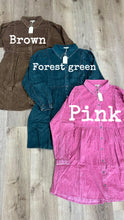 Load image into Gallery viewer, Pink corduroy dress