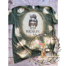 Load image into Gallery viewer, Bleach tee | MomLife Skull | Bleach MomLife shirt | Bleach shirt | Bleach tshirt | Bleach mom life skull | Mom life skull | bleach mom life