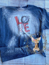 Load image into Gallery viewer, Love bleached tee, John 316, Love John 316 Shirt, Bleached Tshirt