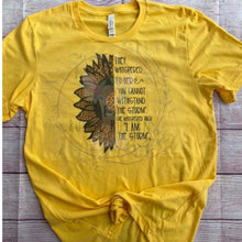 Load image into Gallery viewer, Sunflower Shirt | Leopard Sunflower | Sunflower Leopard Shirt | Sunflower Quote | she is the storm | Leopard