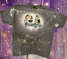 Load image into Gallery viewer, State Cow Print Bleach Tee