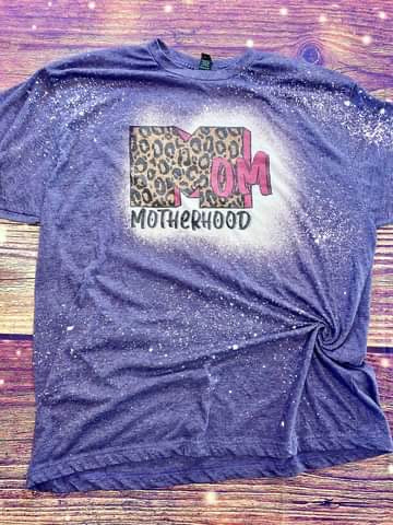 Mom Motherhood Bleached Tee