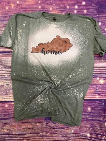 KY State+Cheetah Bleached Tee