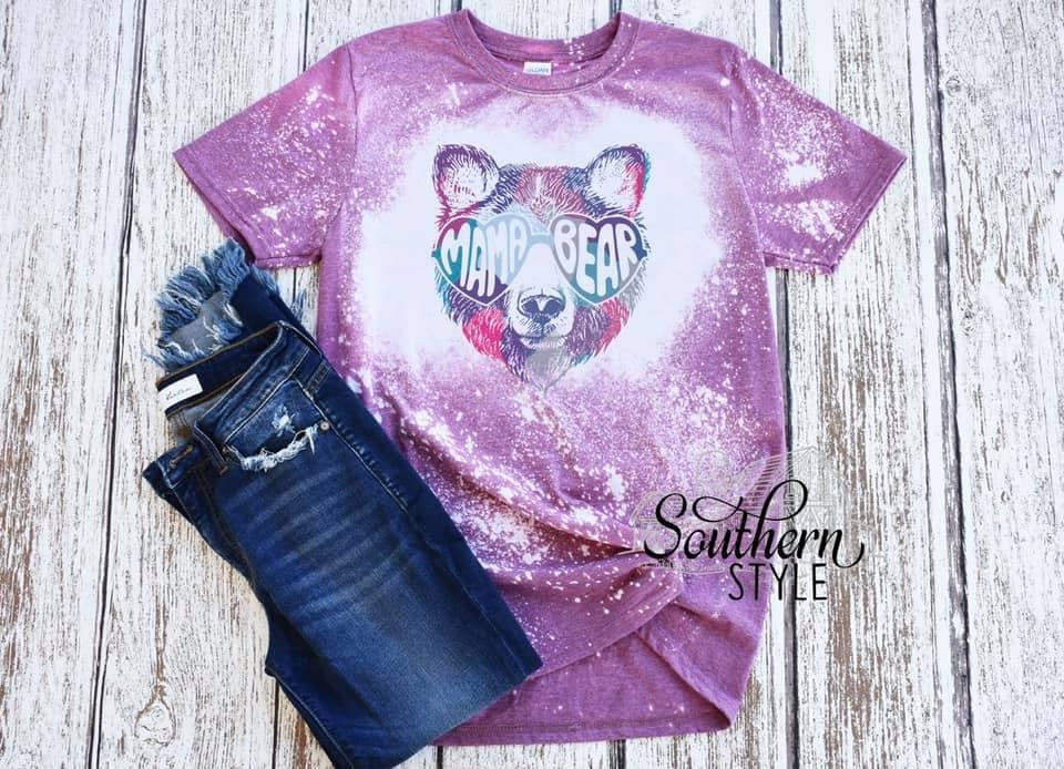 Mama Bear Bleached Tee