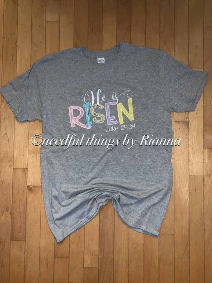 Risen Embroidered Tee