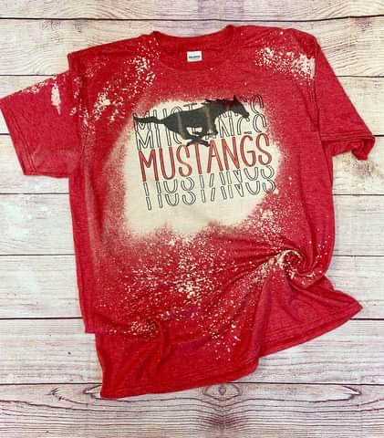 Mustangs Bleached Tee