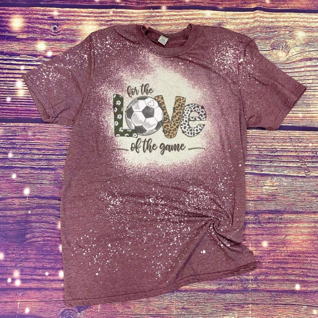 Love Soccer Bleached Tee