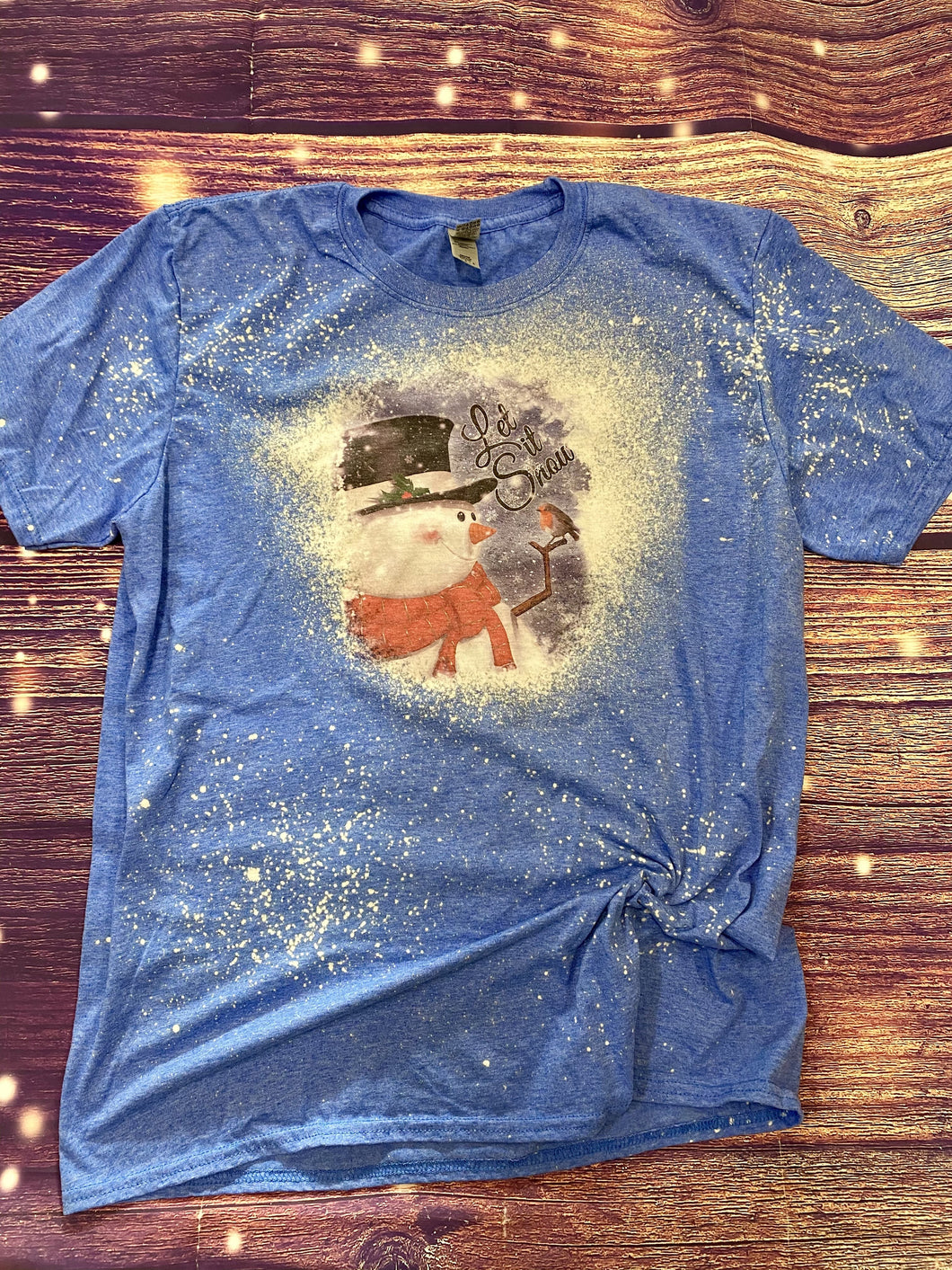 Let it Snow Bleach Tee