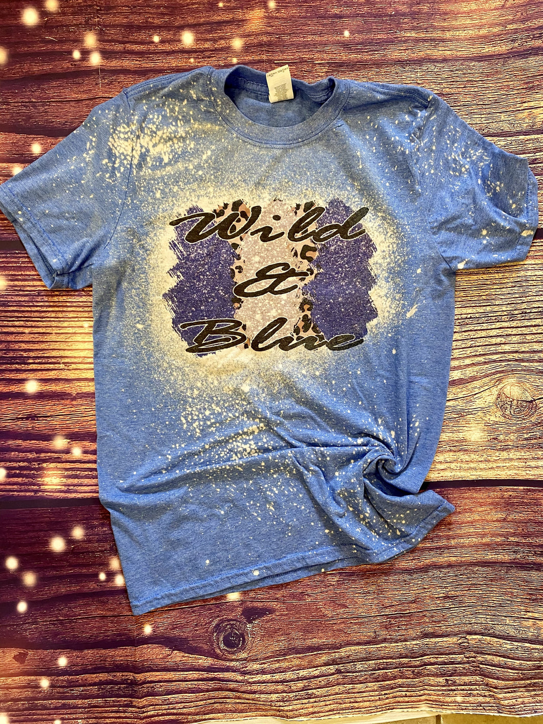 Wild and Blue Bleach Tee