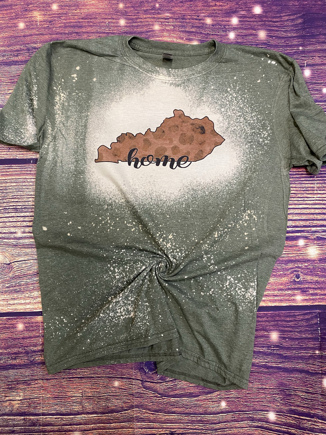 Cheetah Kentucky state Bleach Tee