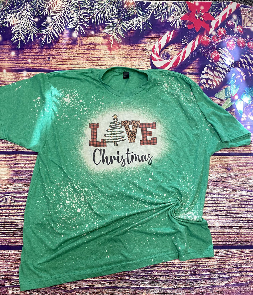 Love Christmas Bleach Tee