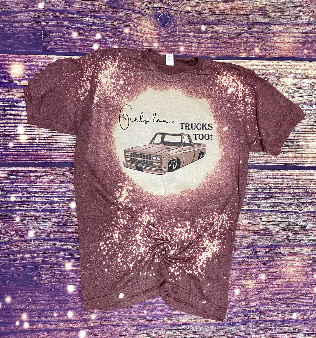 Girls love trucks too Bleach Tee