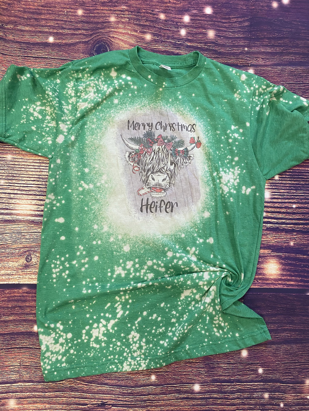 Merry Christmas Heifers Bleach Tee