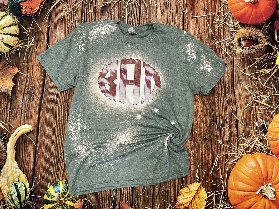 Cowhide Monogram Bleach Shirt