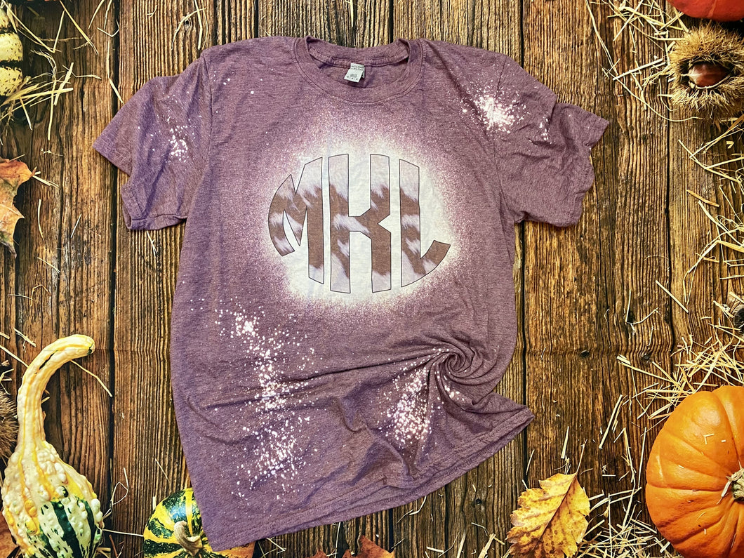 Cowhide Monogram Bleach Shirt