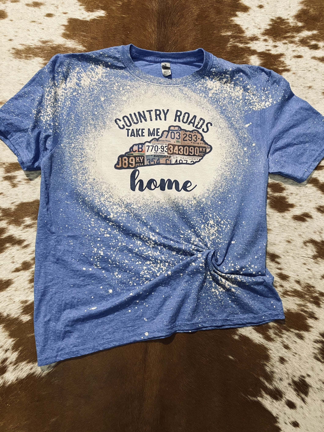 Country Roads take me home Kentucky Bleach Tee