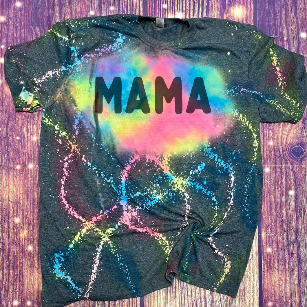 Mama reverse tie dye Tee