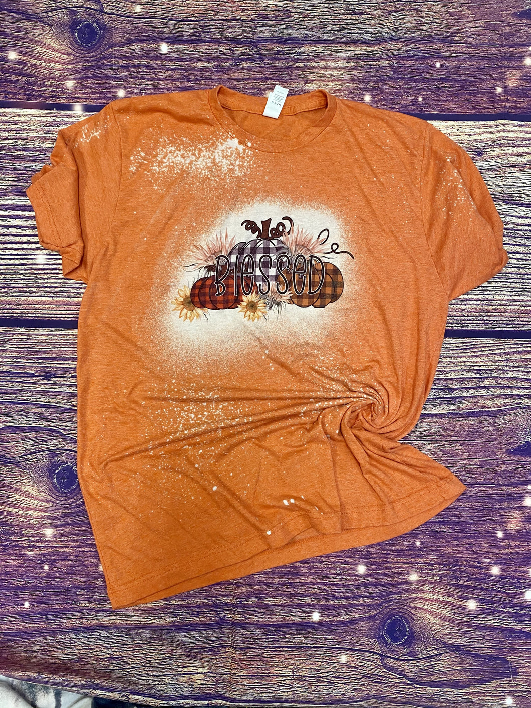 Blessed plaid pumpkins Bleach Tee